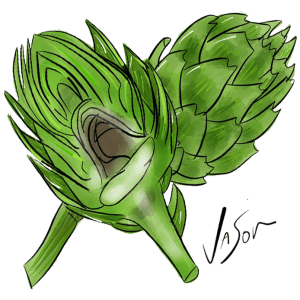 Picture of artichokes