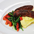 Click to view recipe Link to Pork sausages on cheesy polenta recipe