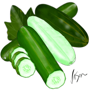Pictureof cucumbers