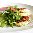 Click to view recipe Link to recipe for corn fritters with avocado and rocket salad
